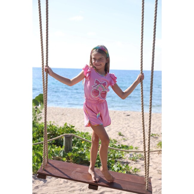 Crystal Cherry Ruffle Short Set - Mixed Apparel Set - 7