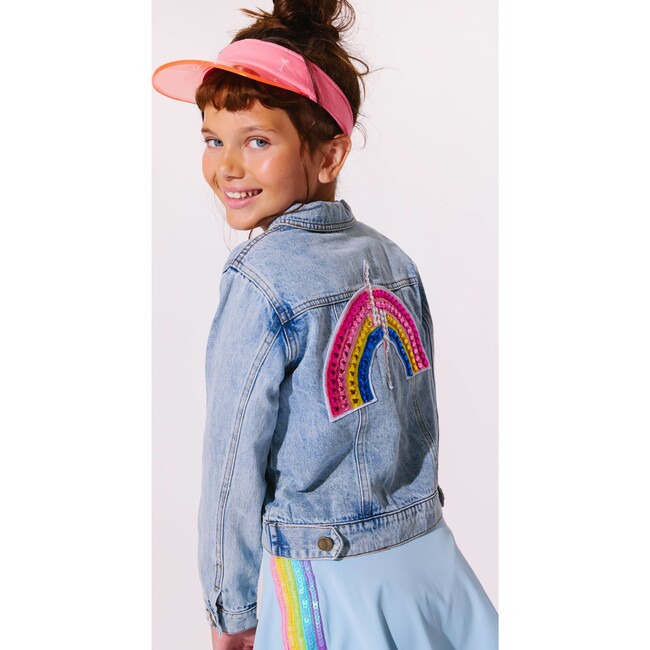Gems Rainbow Flash Denim Jacket