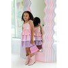 Pastel Ombre Shimmer Bow Dress - Dresses - 5