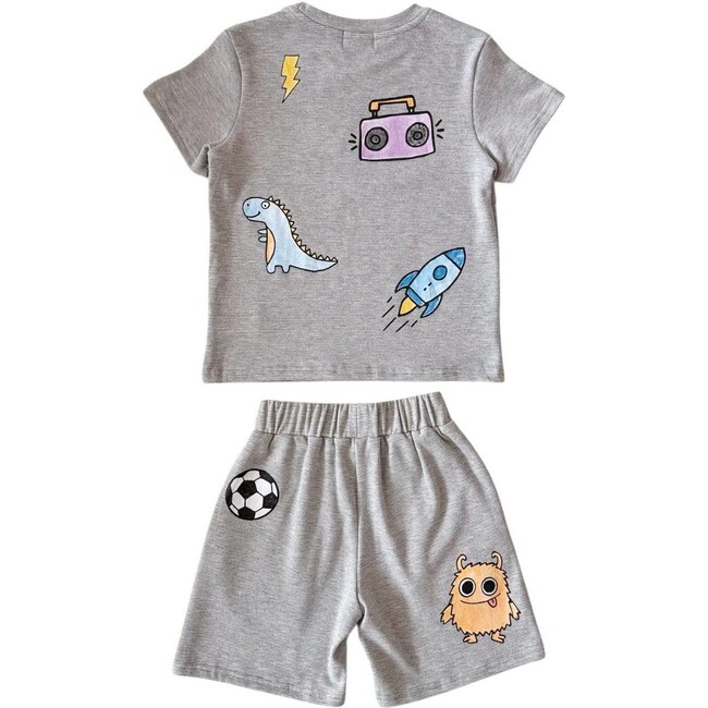 Boys Sticker Short Set