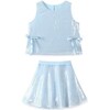 Baby Blue Sequin Bow Set - Mixed Apparel Set - 1 - thumbnail