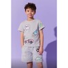 Boys Sticker Short Set - Mixed Apparel Set - 3