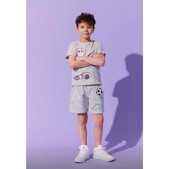 Boys Sticker Short Set - Mixed Apparel Set - 4