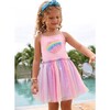3D Rainbow Heart Shimmer Dress - Dresses - 2