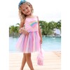 3D Rainbow Heart Shimmer Dress - Dresses - 3