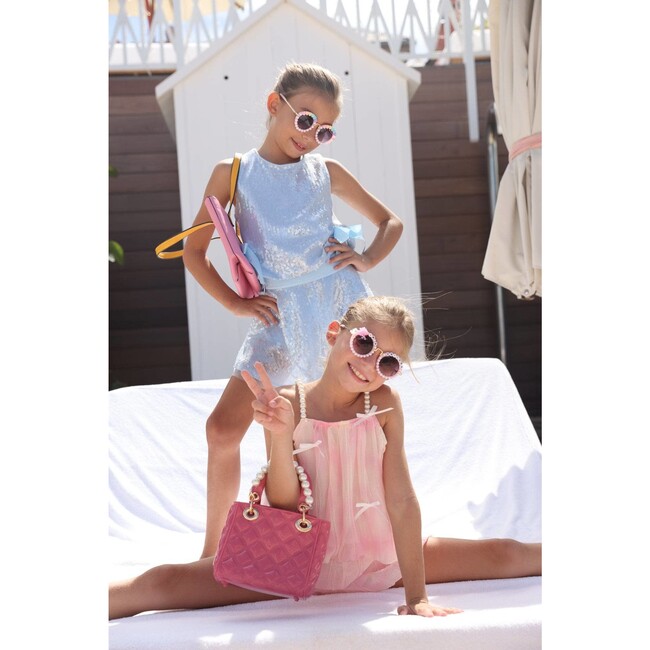 Baby Blue Sequin Bow Set - Mixed Apparel Set - 7