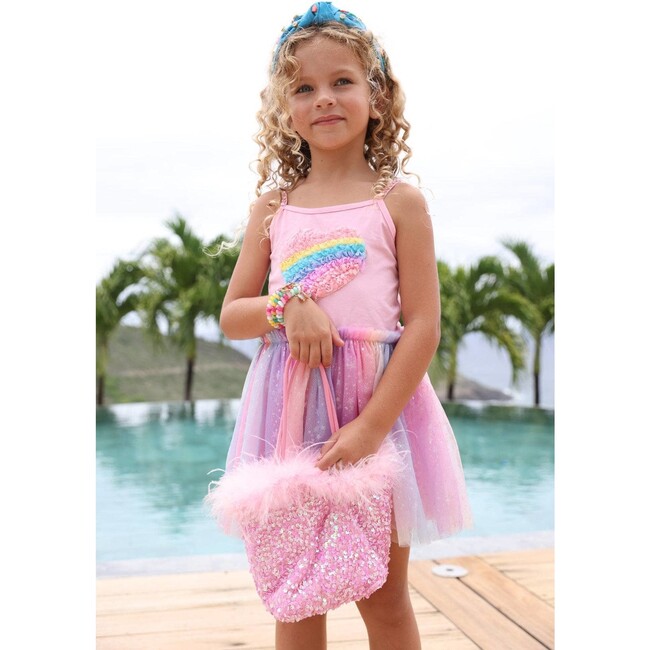 3D Rainbow Heart Shimmer Dress - Dresses - 5