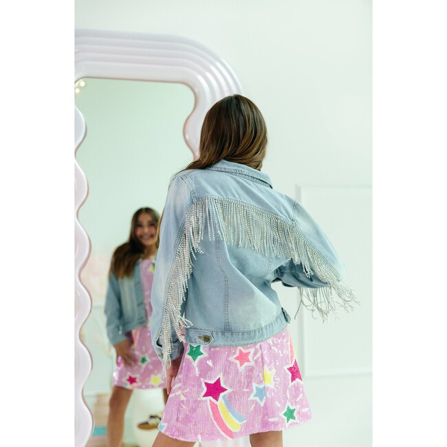 Pink Shooting Star Sequin Tank Dress - Dresses - 7