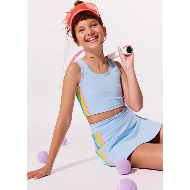 Blue Rainbow Sherbet Sequin Tennis Set - Mixed Apparel Set - 5