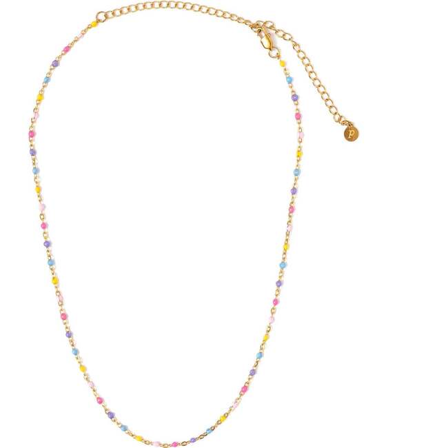 Enamel Bead Necklace, Rainbow - Earrings - 4