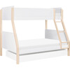 TipToe Twin-Over-Full Bunk Bed in White and Washed Natural - Bunk Beds - 1 - thumbnail