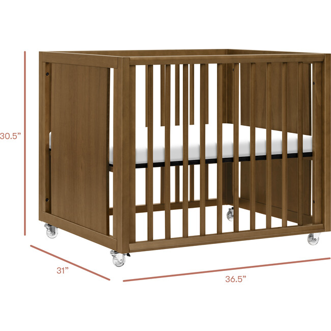 Palma All-Stages® Midi Crib Conversion Kit in Natural Walnut
