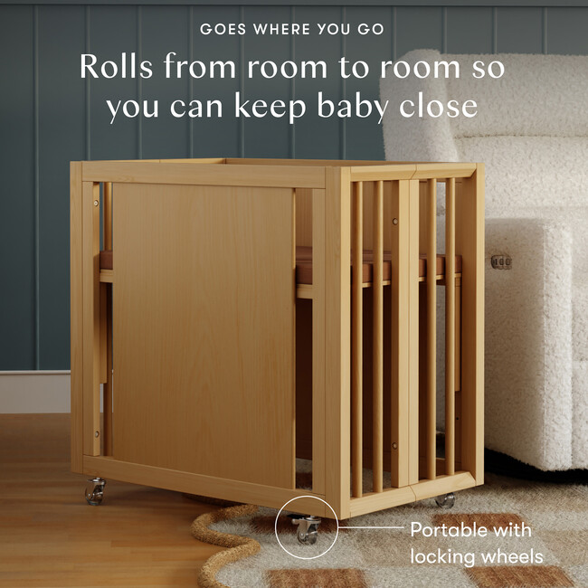 Palma 8-in-1 Convertible All-Stages® Crib w/ Bassinet & Toddler Bed Kits in Honey