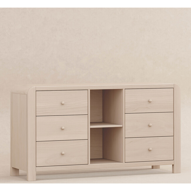TipToe 6-Drawer Assembled Dresser with Cubbies in Washed Natural - Dressers - 3