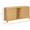 TipToe 6-Drawer Assembled Dresser with Cubbies in Honey - Dressers - 4
