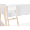 TipToe Twin-Over-Full Bunk Bed in White and Washed Natural - Bunk Beds - 5