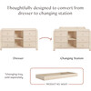 TipToe 6-Drawer Assembled Dresser with Cubbies in Washed Natural - Dressers - 4