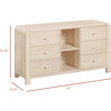 TipToe 6-Drawer Assembled Dresser with Cubbies in Washed Natural - Dressers - 5