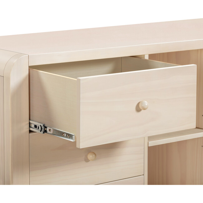 TipToe 6-Drawer Assembled Dresser with Cubbies in Washed Natural - Dressers - 6