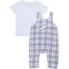 Western Boot Plaid - Crew Neck Tee with Overalls - Overalls - 1 - thumbnail