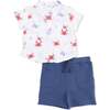 Crayon Crabs - Polo Button Up with Everyday Short - Mixed Apparel Set - 1 - thumbnail