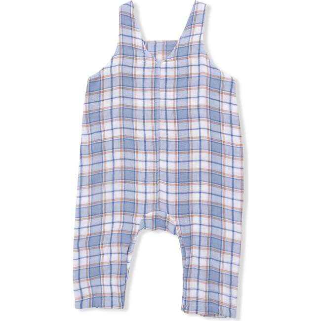 Western Boot Plaid - Crew Neck Tee with Overalls - Overalls - 3