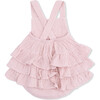 Solid Muslin Lotus - Ruffle Sunsuit - Rompers - 2