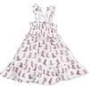 Cowgirl Boots - Smocked Ruffle Sundress - Dresses - 2