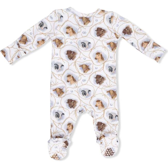 Farm Animals Rope Cameos Uni - 2 Way Zipper Footie