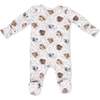 Farm Animals Rope Cameos Uni - 2 Way Zipper Footie - Footie Pajamas - 2