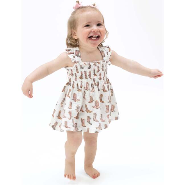 Cowgirl Boots - Smocked Top with Bloomer