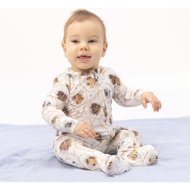 Farm Animals Rope Cameos Uni - 2 Way Zipper Footie