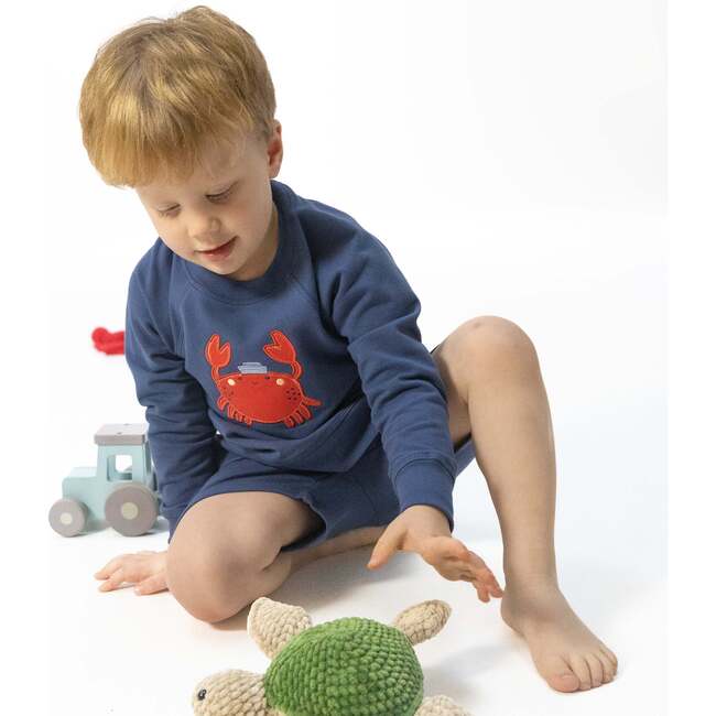 Sailor Sea Creatures Appliques - Raglan Sweatshirt