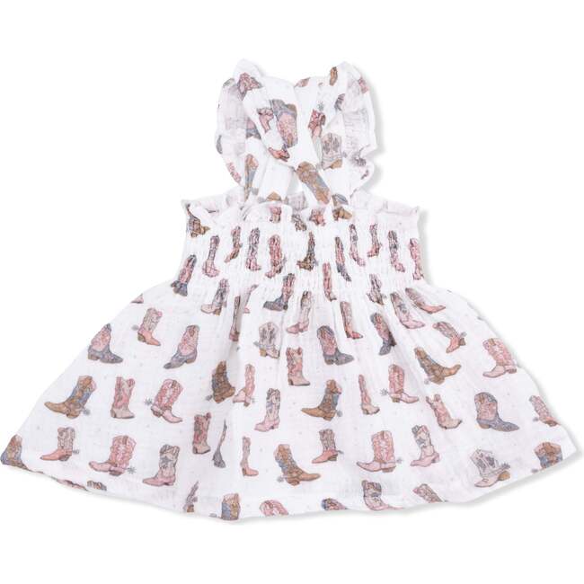 Cowgirl Boots - Smocked Top with Bloomer - Mixed Apparel Set - 5