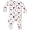 Farm Animals Rope Cameos Uni - 2 Way Zipper Footie - Footie Pajamas - 3