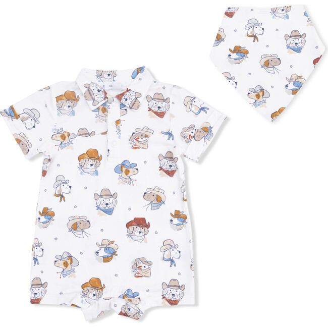 Cowdogs - Cowboy Shortie & Bandana Bib Set