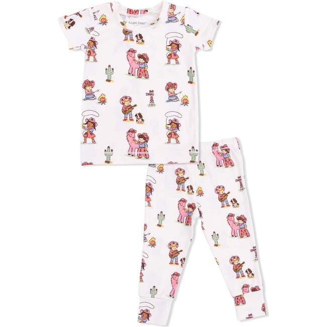 Vintage Cowgirls - Short Sleeve Loungewear Set