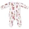 Vintage Cowgirls - 2 Way Ruffle Back Zipper Footie - Footie Pajamas - 2