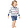 Bubbly Sailboat - Ruffle Sweatshirt & Paperbag Short - Mixed Apparel Set - 1 - thumbnail