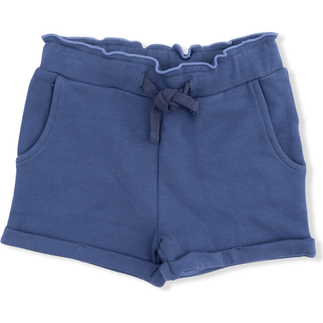 Bubbly Sailboat - Ruffle Sweatshirt & Paperbag Short - Mixed Apparel Set - 3