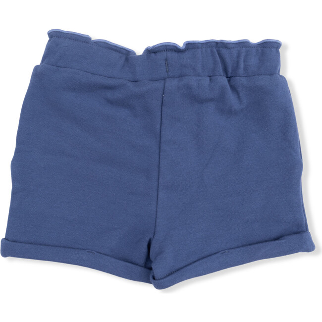 Bubbly Sailboat - Ruffle Sweatshirt & Paperbag Short - Mixed Apparel Set - 4