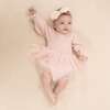 Solid Muslin Lotus - Long Sleeve Smocked Bubble with Tutu - Dresses - 1 - thumbnail