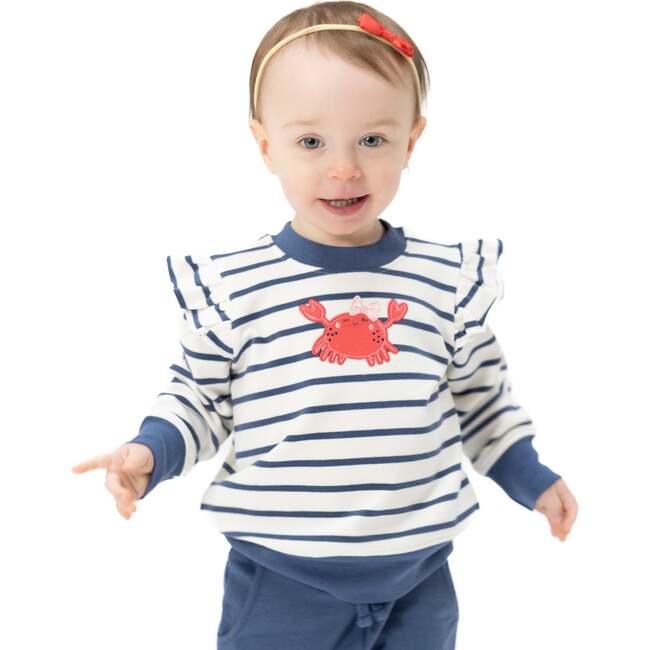 Sailor Sea Creatures Appliques - Ruffle Sweatshirt