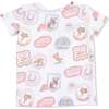 Rodeo Patches Pink - Short Sleeve Loungewear Set - Mixed Apparel Set - 2