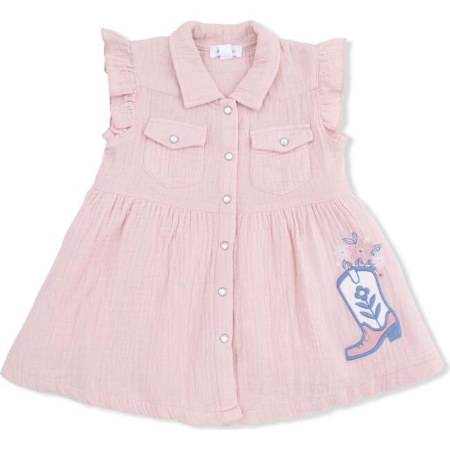 Yee Haw Cowgirl - Western Pearl Snap Dress & Bloomer