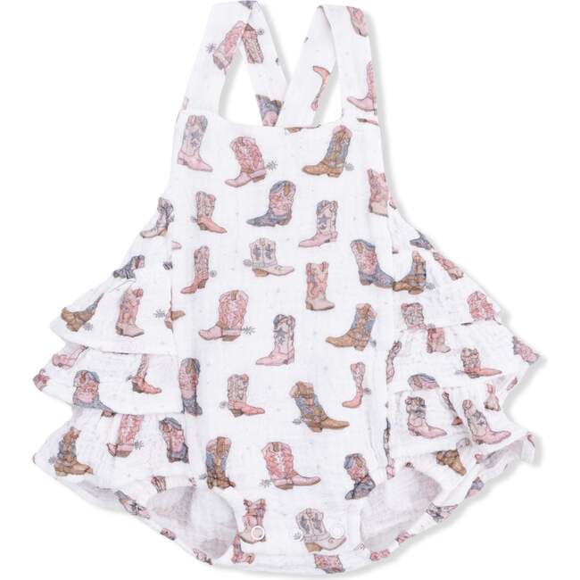 Cowgirl Boots - Ruffle Sunsuit