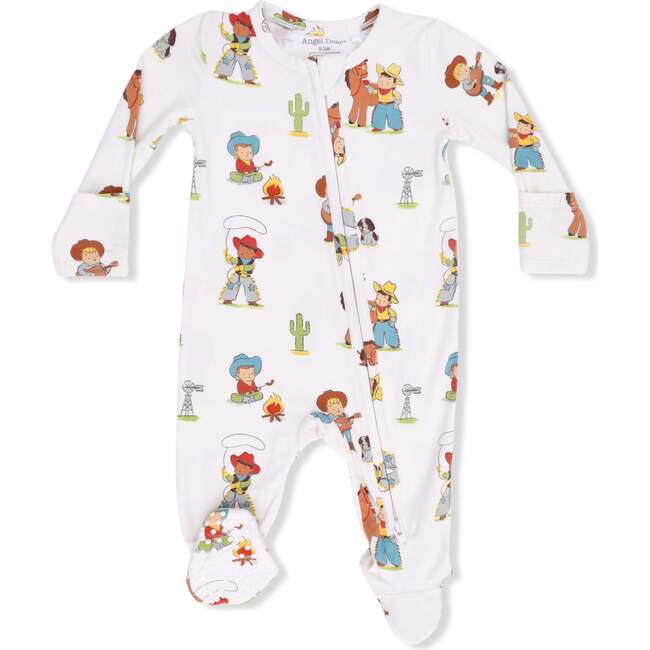 Vintage Cowboys - 2 Way Zipper Footie