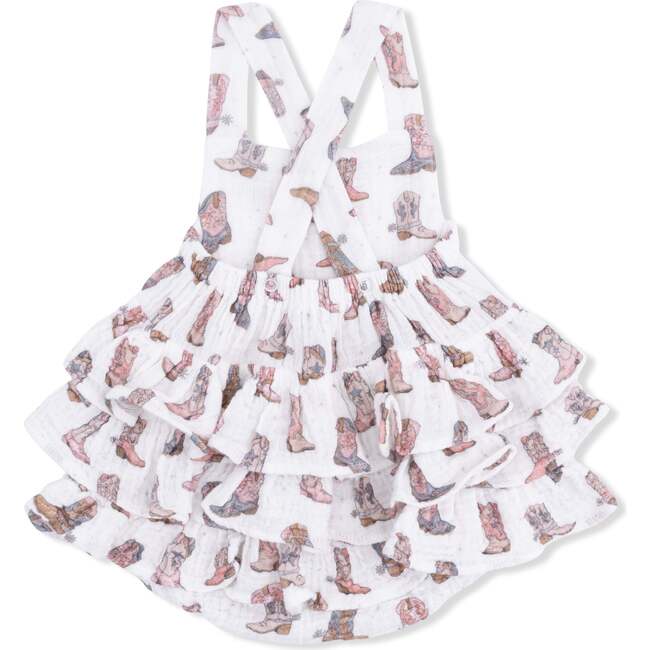 Cowgirl Boots - Ruffle Sunsuit - Rompers - 3