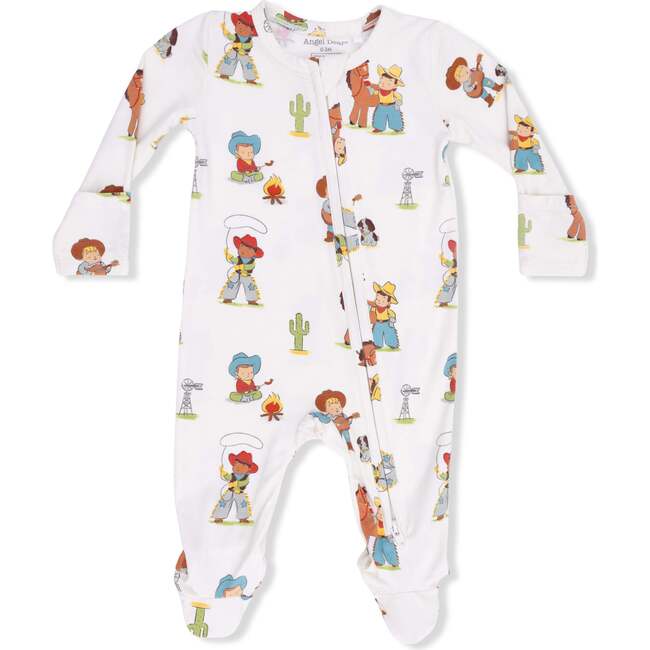 Vintage Cowboys - 2 Way Zipper Footie