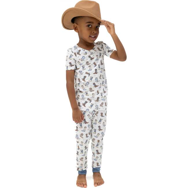 Cowboy Boots - Short Sleeve Loungewear Set